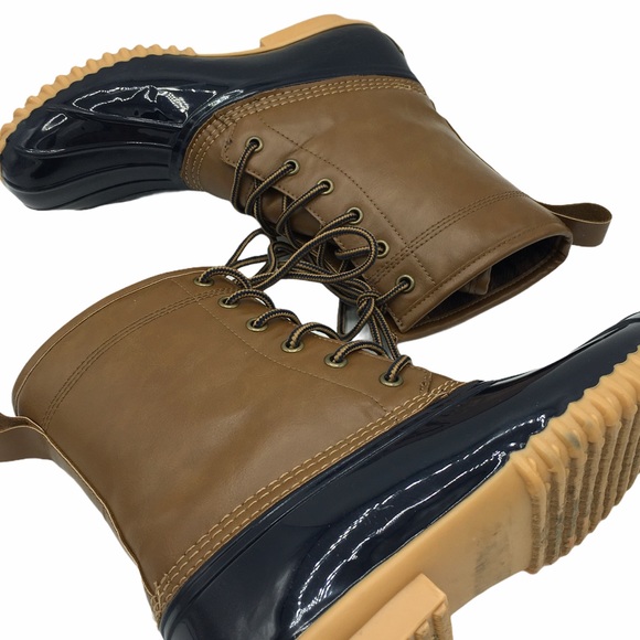 Sporto Ariel The Original Duck Boot Navy & Tan 6.5 - Picture 9 of 12
